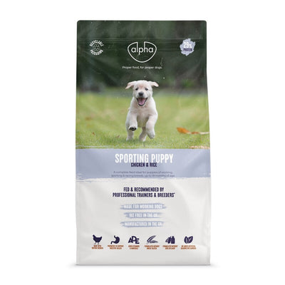 Alpha Puppy Sporting Chicken & Rice 3kg x 4 Alpha Feeds