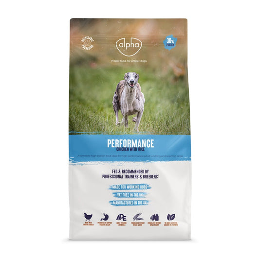 Alpha Adult Performance Chicken with Rice 15kg Alpha Feeds