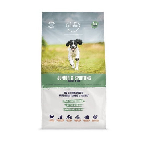 Alpha Junior & Sporting 15kg Alpha Feeds