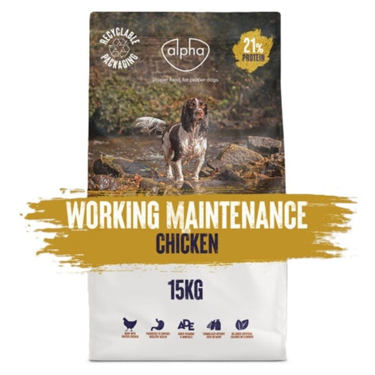 Alpha Worker Maintenance with Chicken 15kg Alpha Feeds