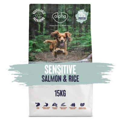 Alpha Adult Sensitive Salmon 15kg Alpha Feeds