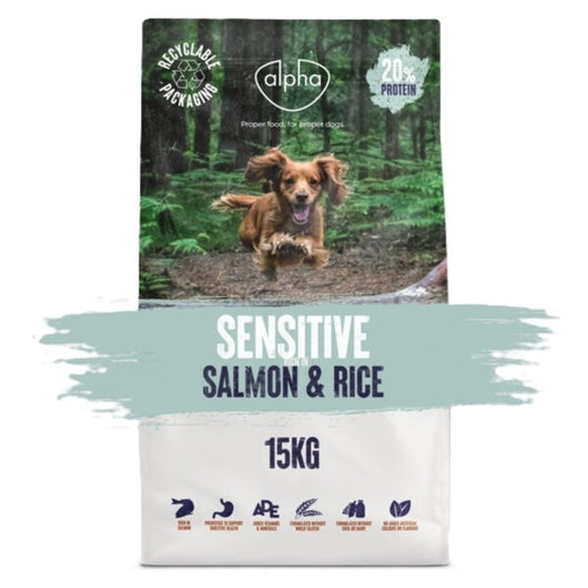 Alpha Adult Sensitive Salmon 15kg Alpha Feeds