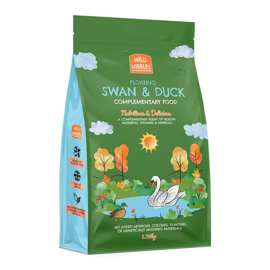 Wild Nibbles Floating Swan & Duck Complete Food 1.75kg x 4 Wild Nibbles
