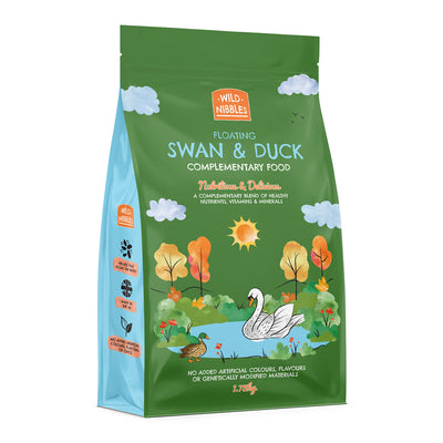 Wild Nibbles Floating Swan & Duck Complete Food 1.75kg x 4 Wild Nibbles