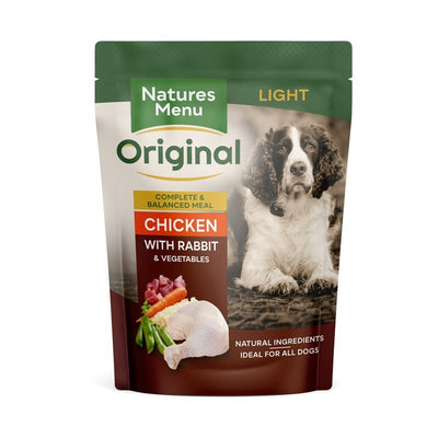 Natures Menu Dog Light Chicken & Rabbit 300g x 8 Natures Menu