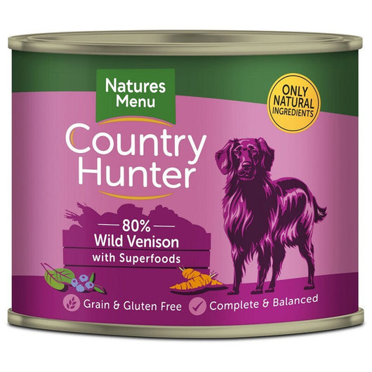 Natures Menu Country Hunter Venison & Blueberries 600g x 6 Natures Menu