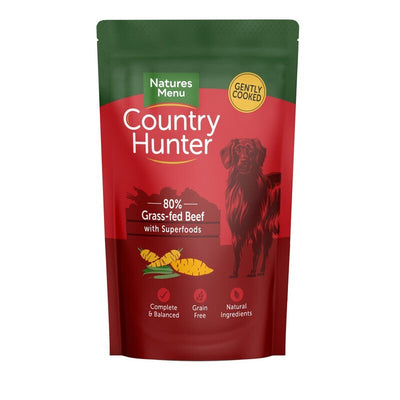 Natures Menu Country Hunter Grass Grazed Beef Dog Food 150g x 6 x 3 Natures Menu