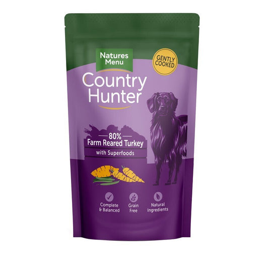 Natures Menu Country Hunter Turkey Dog Food 150g x 6 x 3 Natures Menu