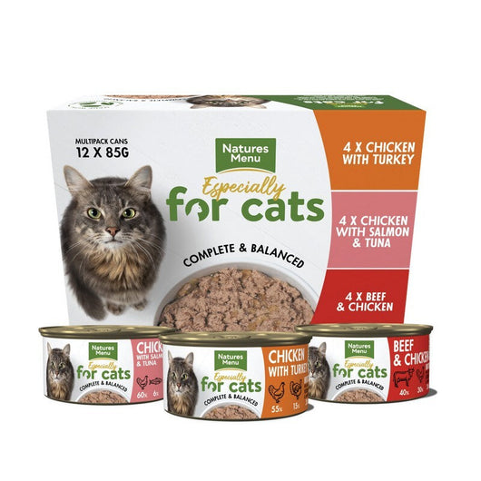 Natures Menu for Cat Adult Multipack Tins 85g x 12 x 4 Natures Menu