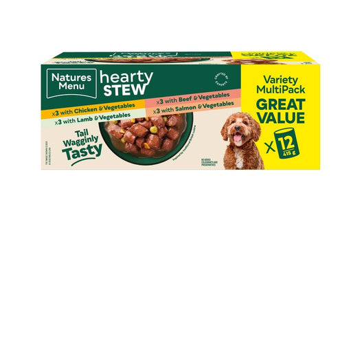 Natures Menu Hearty Stew Variety Multipack Dog Food 415g x 12 Natures Menu