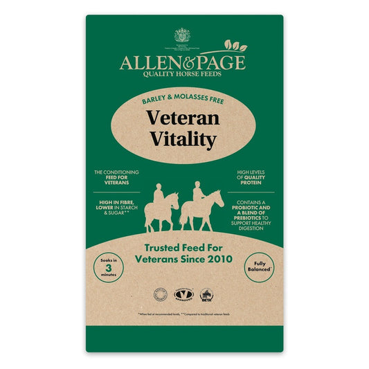 Allen & Page Veteran Vitality Horse Feed 20kg Allen & Page