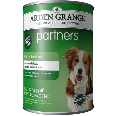 Arden Grange Partners Lamb, Rice & Vegetable Dog Food 395g x 6 x 4 Arden Grange