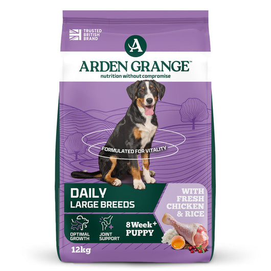 Arden Grange Puppy/Junior Large Breed Chicken & Rice 12kg Arden Grange