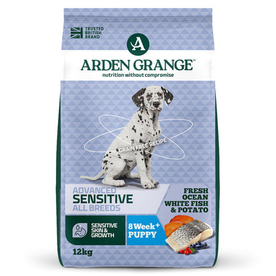 Arden Grange Puppy/Junior Sensitive Ocean White Fish & Potato 12kg Arden Grange