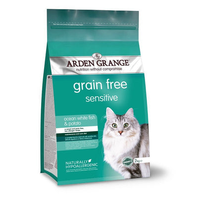 Arden Grange Sensitive Cat Grain Free Ocean White Fish & Potato 2kg x 6 Arden Grange