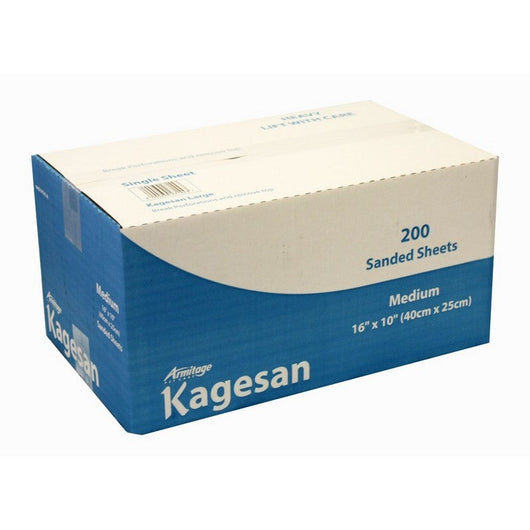 Kagesan Bulk Sand Sheets Medium 40 x 25cm x 200 Sheets x 2 Blue Boxes Kagesan