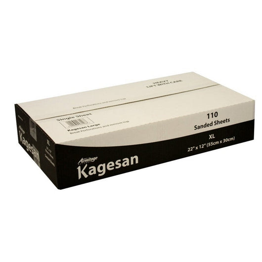 Kagesan Bulk Sand Sheets XLarge 55 x 30cm x 110 Sheets x 2 Black Boxes Kagesan