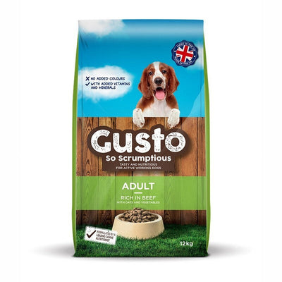 Gusto Adult rich in Beef 12kg Gusto