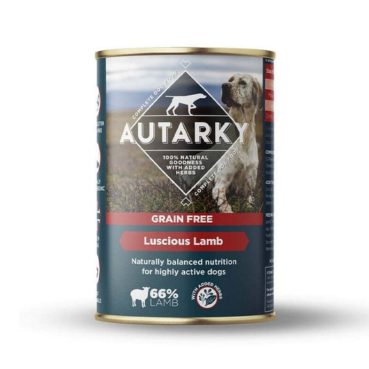 Autarky Grain Free Luscious Lamb Tins 395g x 12 Autarky