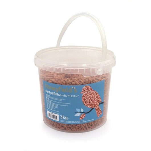 Honeyfields Fruity Flavour Suet Pellets Tub 3kg Honeyfield's