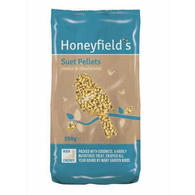 Honeyfields Mealworm & Insect Suet Pellets 550G x 8 Honeyfield's
