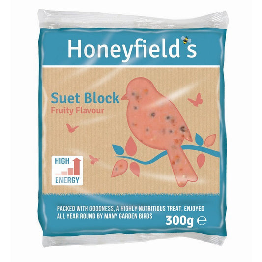 Honeyfields Fruity Flavour Suet Blocks 300g x 10 Honeyfield's