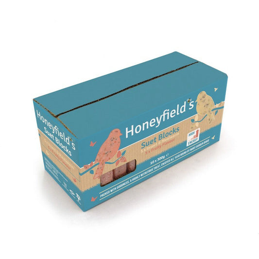 Honeyfields Mixed Suet Blocks 300g x 10 Honeyfield's