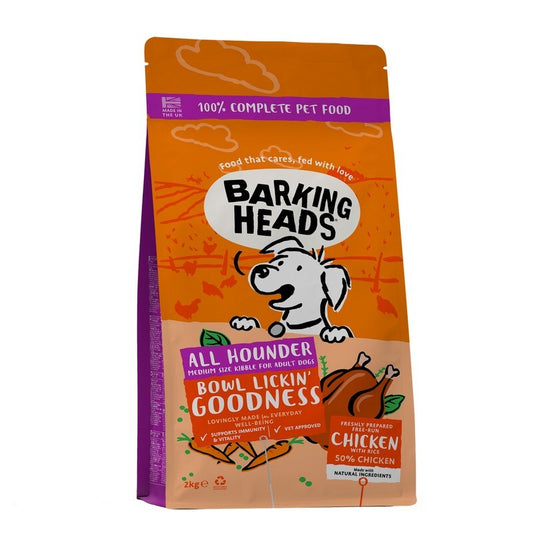 Barking Heads All Hounder Bowl Lickin Goodness Chicken 2kg x 4 Barking Heads