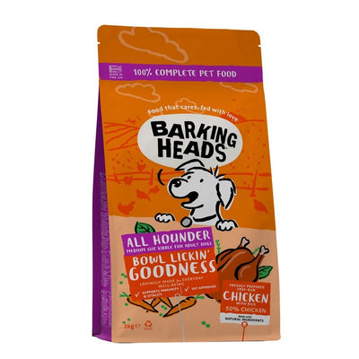 Barking Heads All Hounder Bowl Lickin Goodness Chicken 2kg x 4 Barking Heads