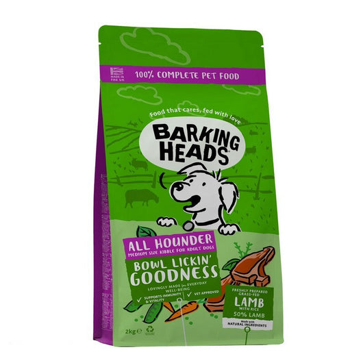 Barking Heads All Hounder Bowl Lickin Goodness Lamb 2kg x 4 Barking Heads
