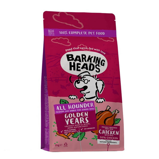 Barking Heads All Hounder Golden Years Chicken 2kg x 4 Barking Heads