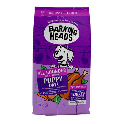 Barking Heads All Hounder Puppy Days Grain Free Turkey 6kg Barking Heads