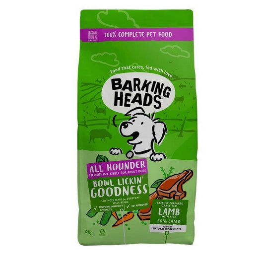 Barking Heads All Hounder Bowl Lickin Goodness Lamb 12kg Barking Heads