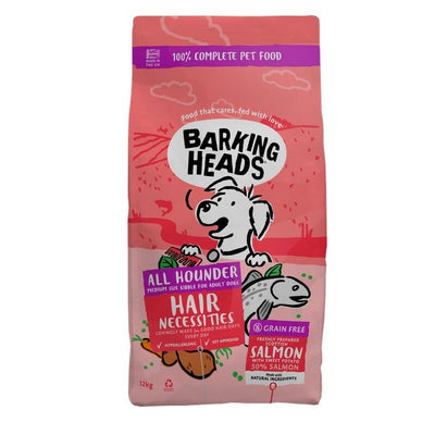 Barking Heads All Hounder Hair Necessities Grain Free Salmon 12kg Barking Heads