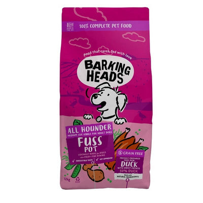 Barking Heads All Hounder Fuss Pot Grain Free Duck 12kg Barking Heads