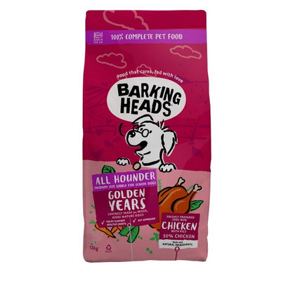 Barking Heads All Hounder Golden Years Chicken 12kg Barking Heads