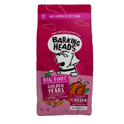 Barking Heads Big Foot Golden Years Chicken 12kg Barking Heads