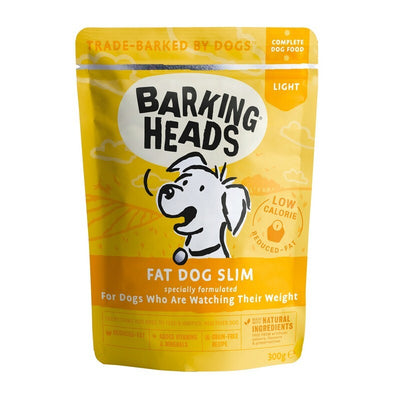 Barking Heads Wet Fat Dog Slim Pouches 300g x 10 Barking Heads