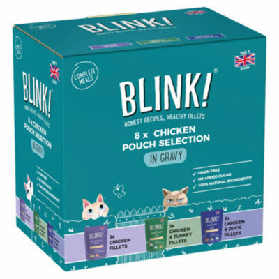 Blink! Cat Chicken Gravy Selection Pouch 85g x 8 x 3 Blink!