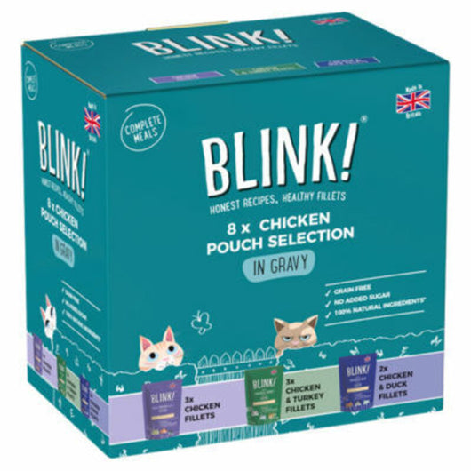 Blink! Cat Chicken Gravy Selection Pouch 85g x 8 x 3 Blink!