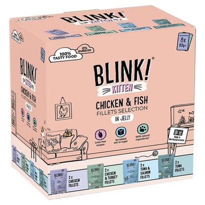 Blink! Kitten Mixed Selection in Jelly Pouch 85g x 8 x 3 Blink!
