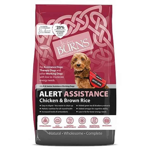 Burns Alert Assistance Chicken & Brown Rice 12kg Burns