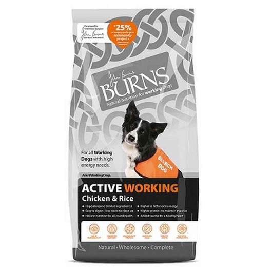 Burns Active Working Chicken & Rice 12kg Burns
