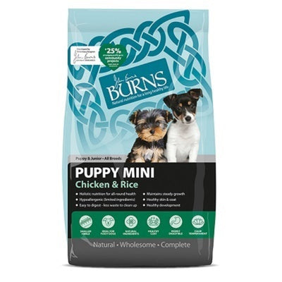 Burns Puppy Mini Chicken & Rice 2kg Burns