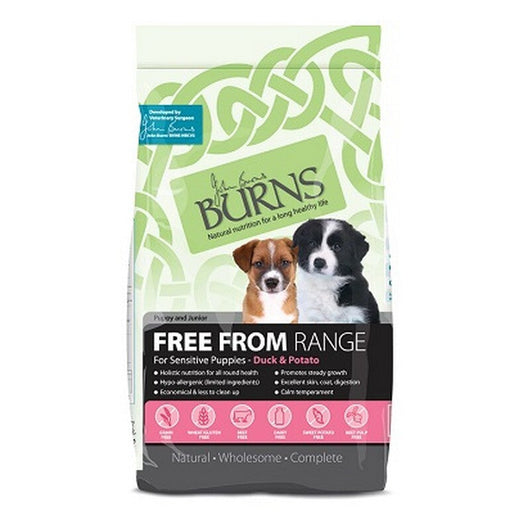 Burns Puppy & Junior Grain Free Duck & Potato 6kg Burns