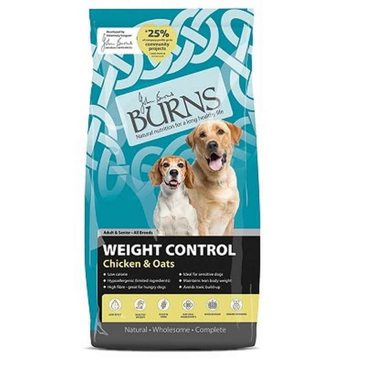 Burns Weight Control Chicken & Oats 12kg Burns