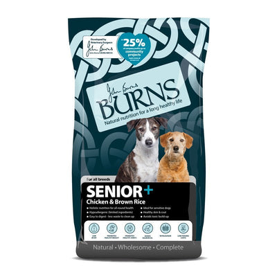 Burns Senior+ Chicken & Brown Rice 2kg Burns