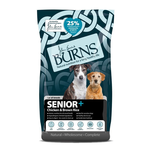 Burns Senior+ Chicken & Brown Rice 2kg Burns