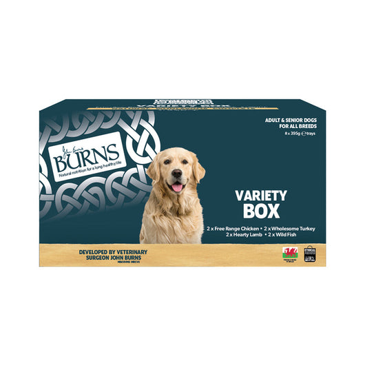 Burns Adult Variety Box Trays 395g x 8 Burns