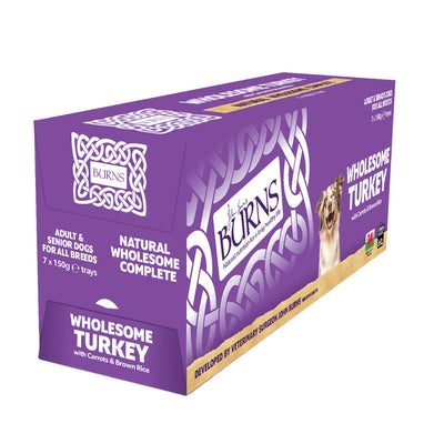 Burns Wholesome Turkey with Carrots & Brown Rice 150g x 7 Burns
